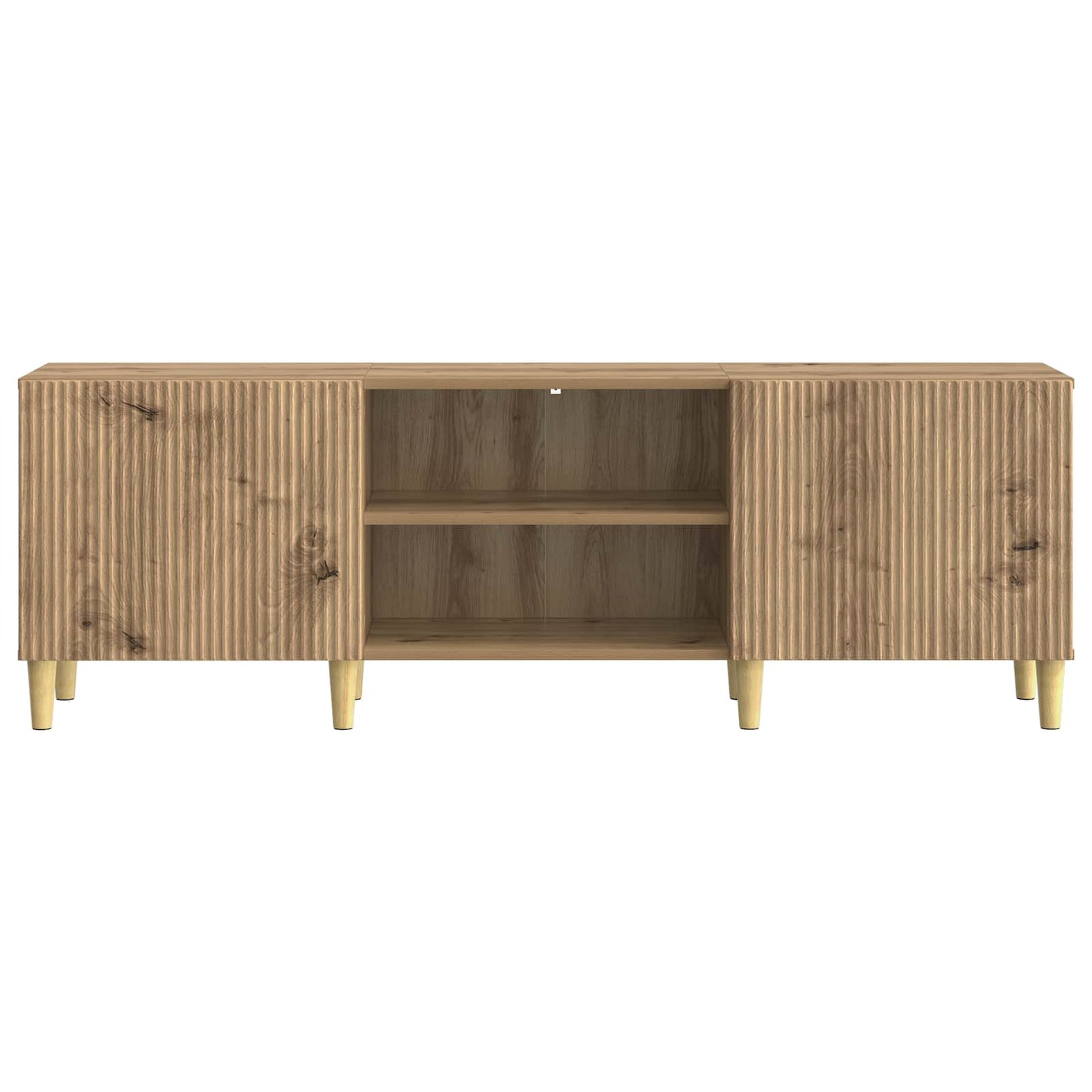 TV szekrény 150 x 31 x 50 cm Kézműves Tölgy Szerelt Fa