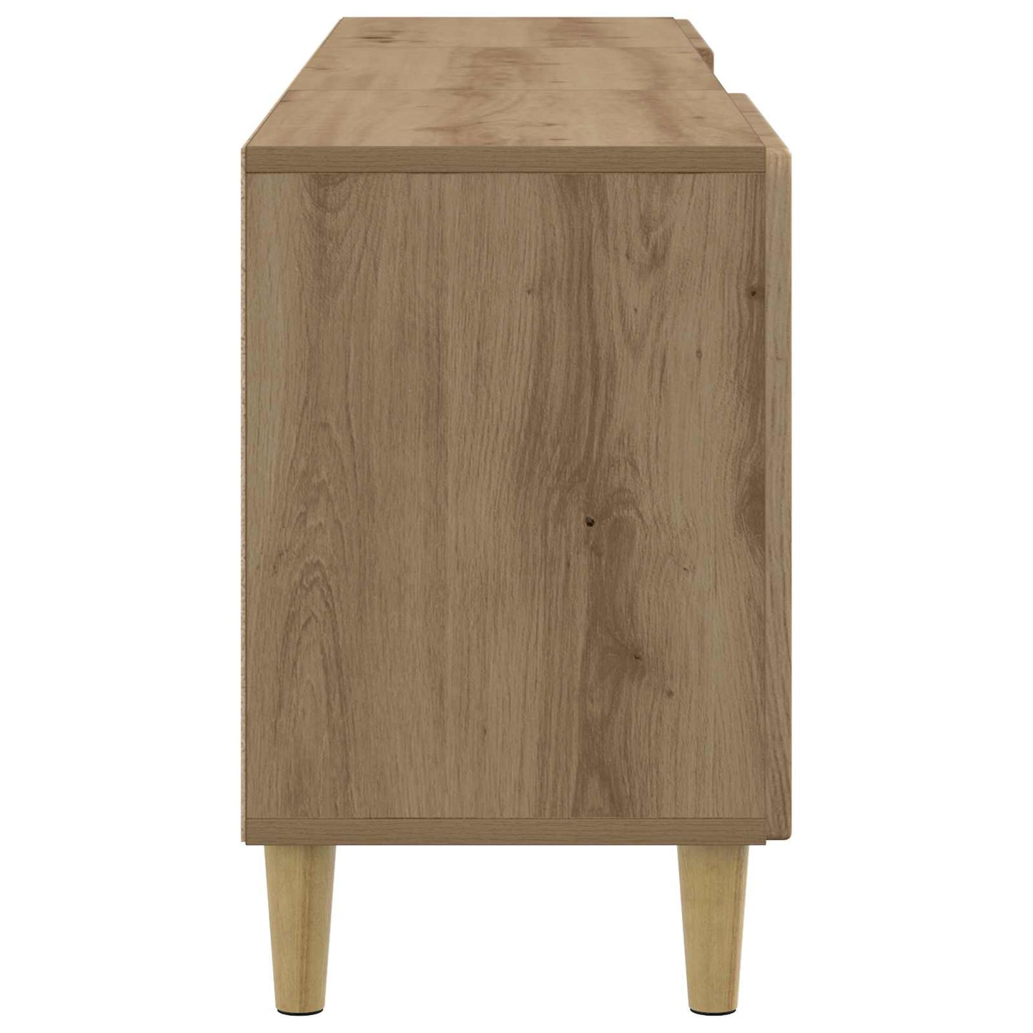 TV szekrény 150 x 31 x 50 cm Kézműves Tölgy Szerelt Fa