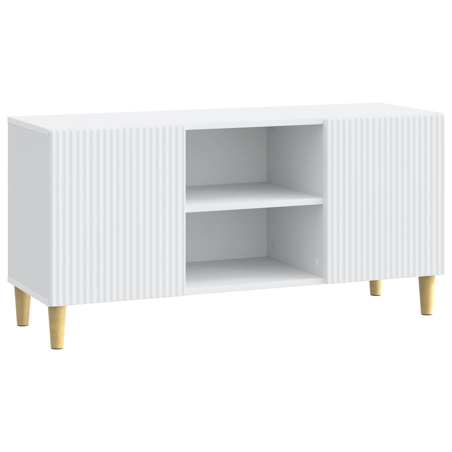 TV szekrény Fehér 102 x 34,5 x 50 cm Szerelt Fa