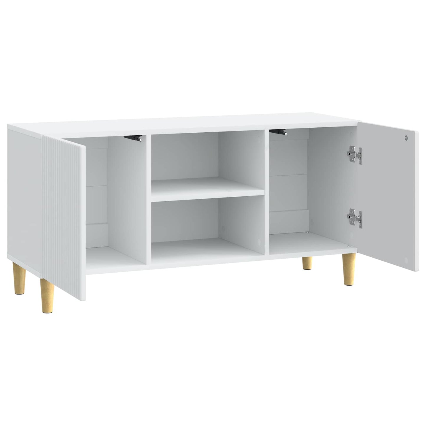TV szekrény Fehér 102 x 34,5 x 50 cm Szerelt Fa