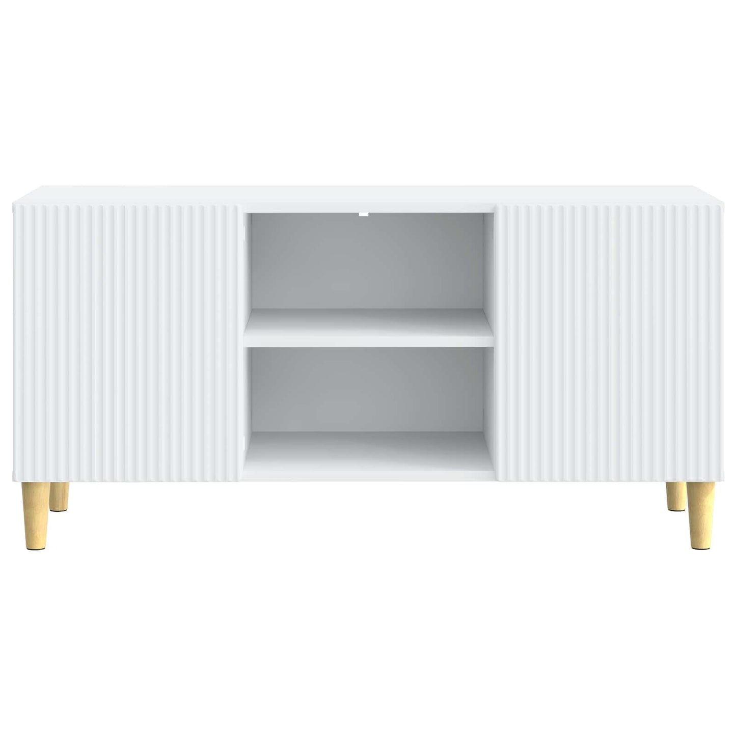 TV szekrény Fehér 102 x 34,5 x 50 cm Szerelt Fa