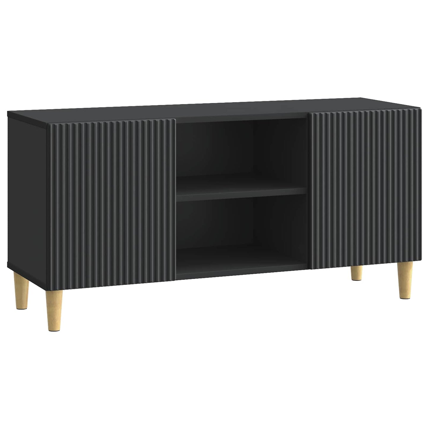 TV szekrény Fekete 102 x 34,5 x 50 cm Szerelt Fa