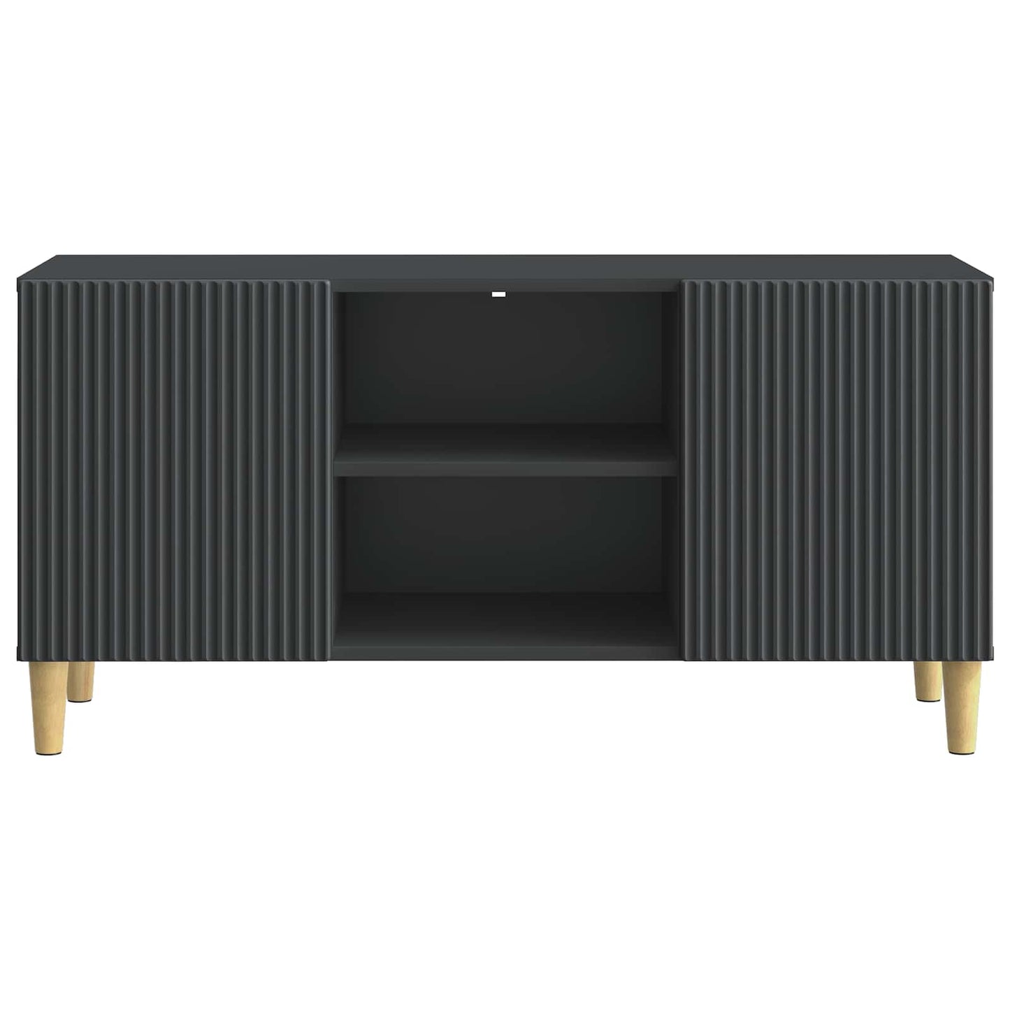 TV szekrény Fekete 102 x 34,5 x 50 cm Szerelt Fa