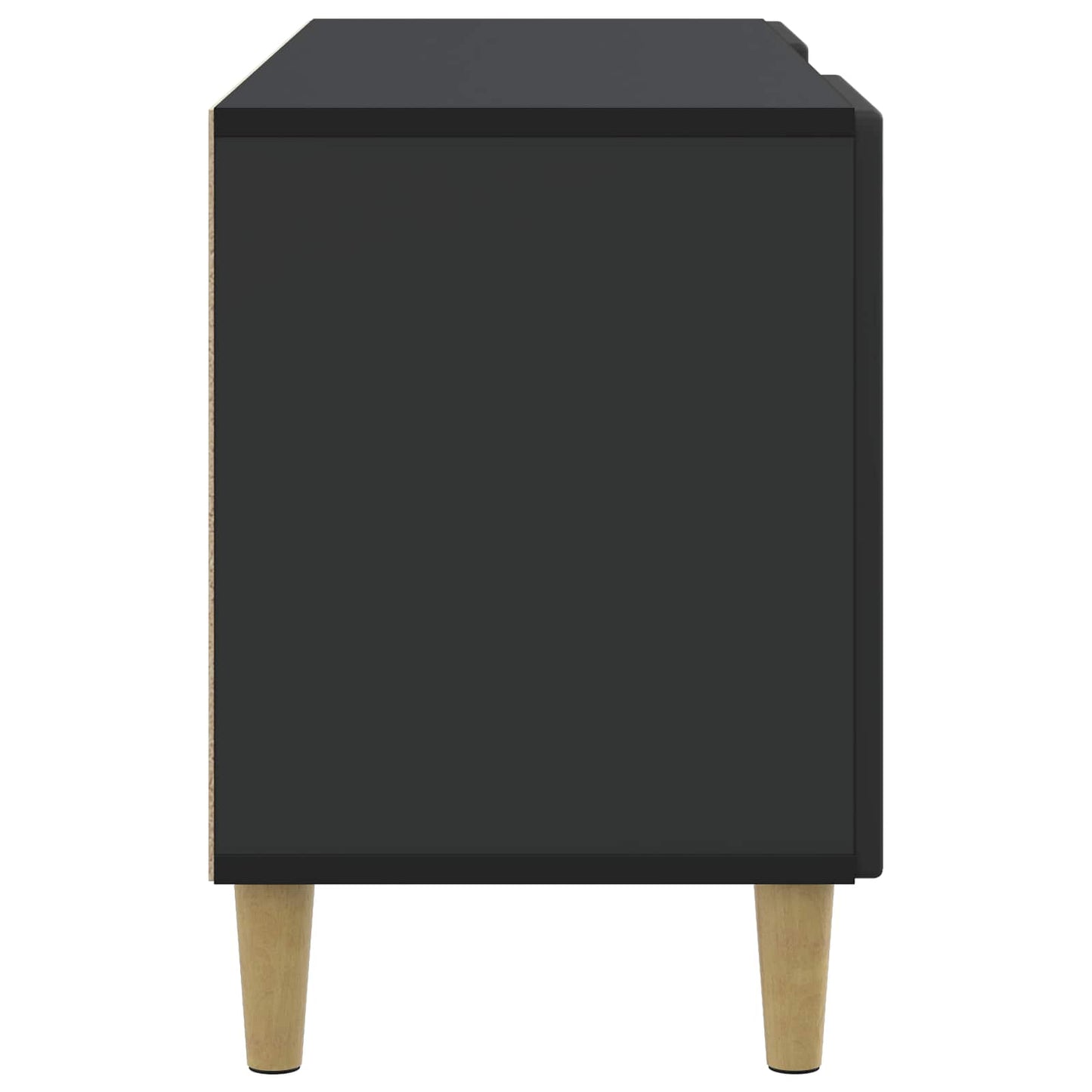 TV szekrény Fekete 102 x 34,5 x 50 cm Szerelt Fa