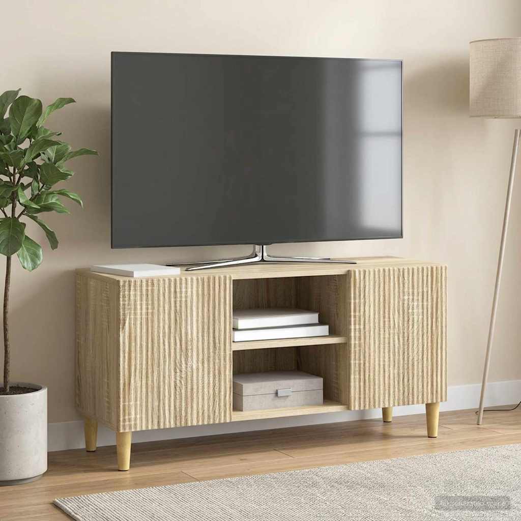 TV szekrény Sonoma Tölgy 102 x 34,5 x 50 cm Szerelt Fa