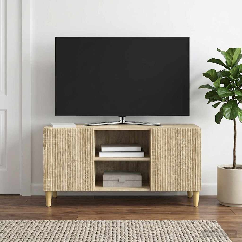 TV szekrény Sonoma Tölgy 102 x 34,5 x 50 cm Szerelt Fa
