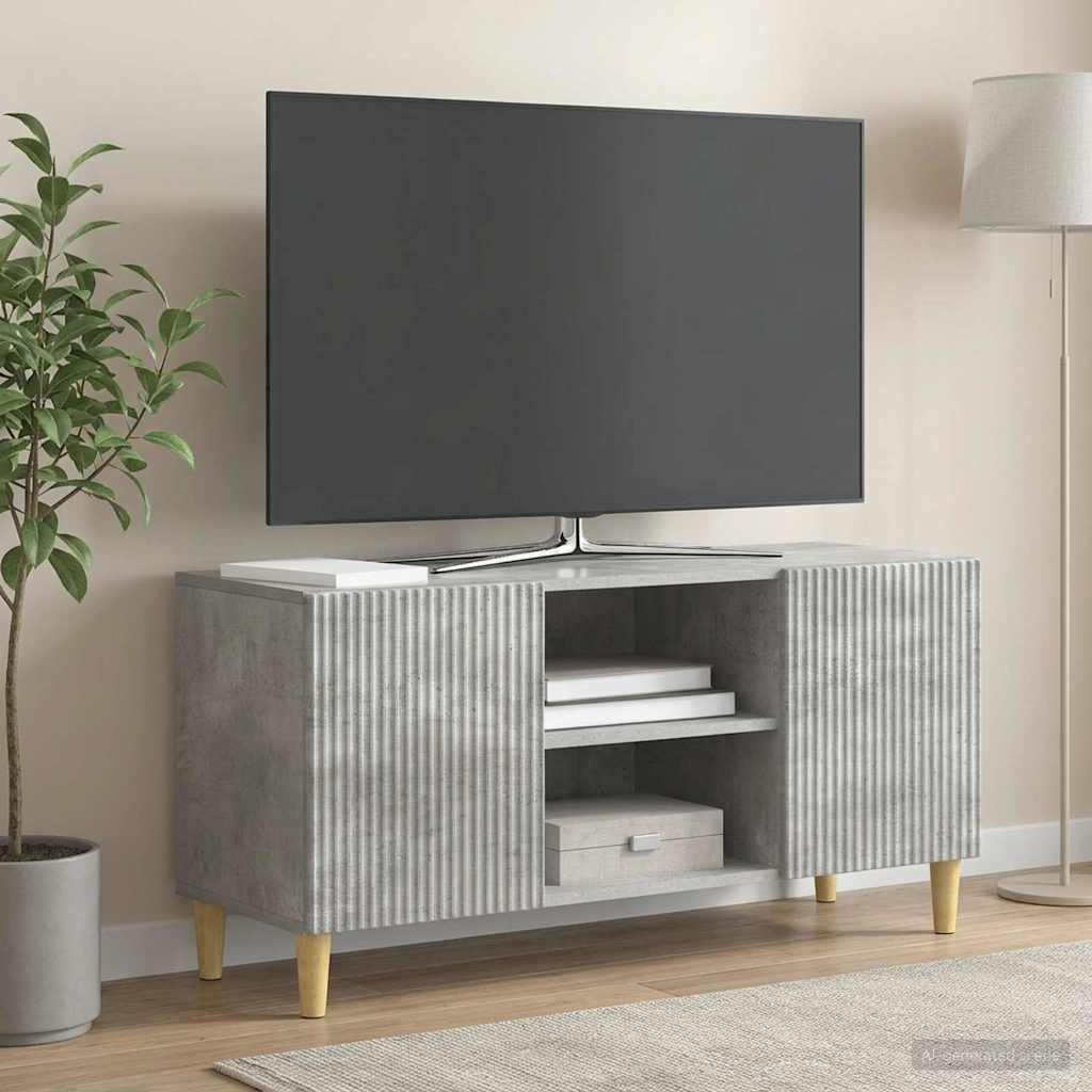 TV szekrény Betonszürke 102 x 34,5 x 50 cm Szerelt Fa