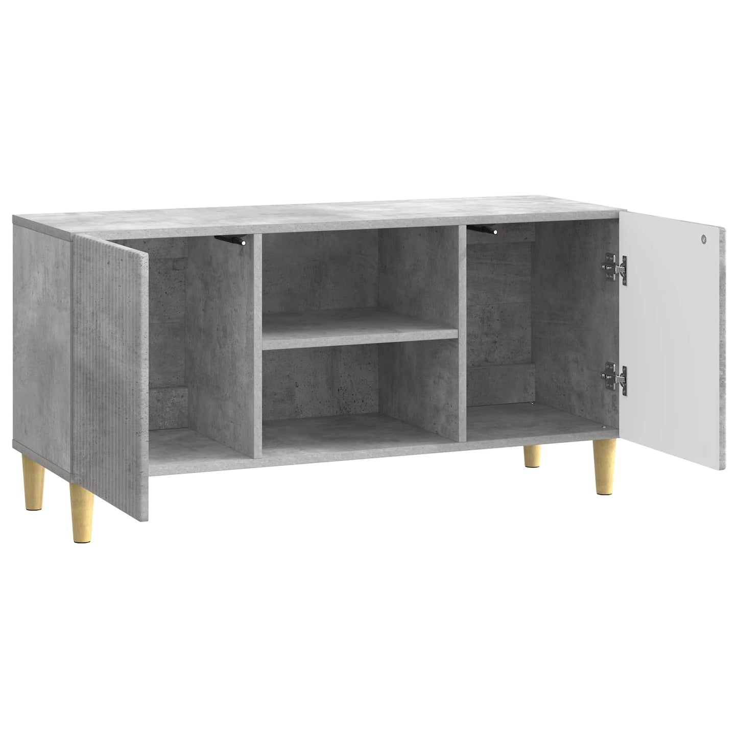 TV szekrény Betonszürke 102 x 34,5 x 50 cm Szerelt Fa