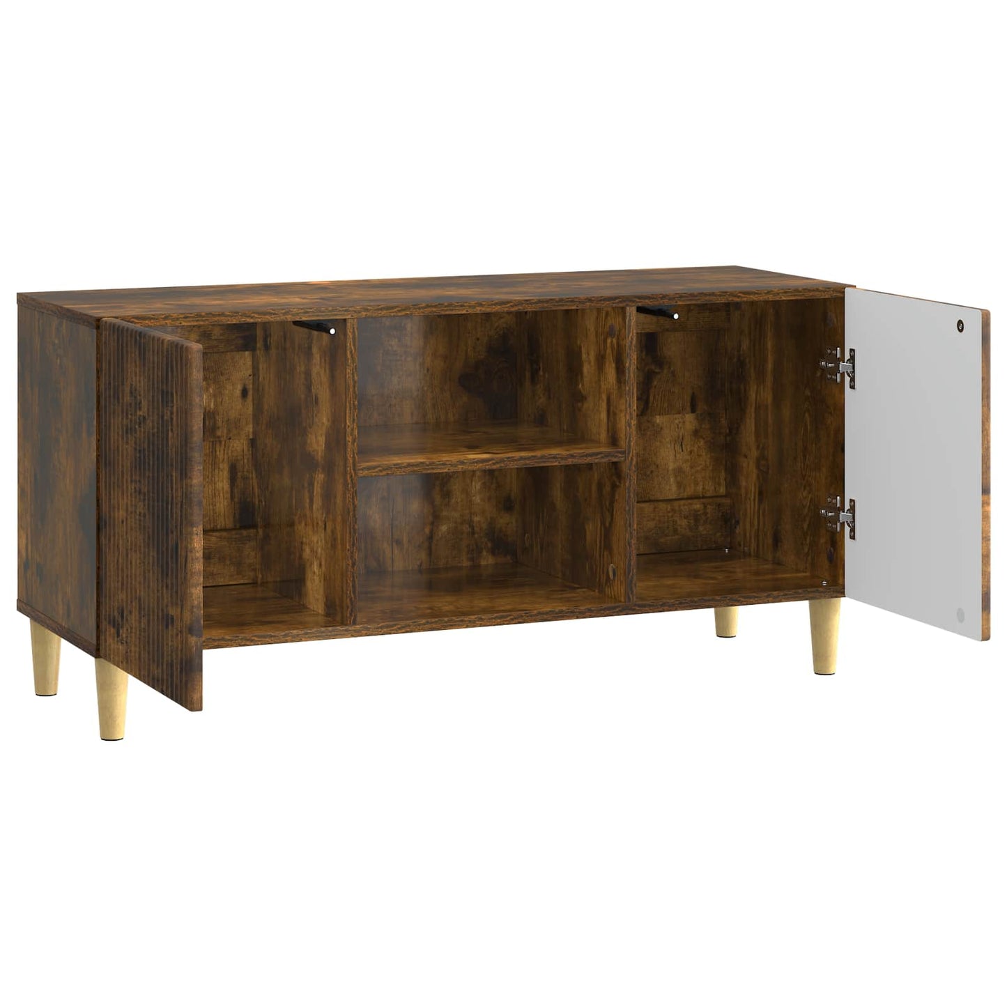 TV szekrény Füstös Tölgy 102 x 34,5 x 50 cm Szerelt Fa