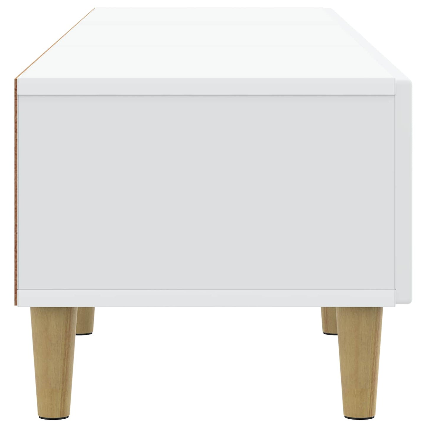 TV szekrény fiókkal Fehér 147 x 34,5 x 30 cm Szerelt Fa