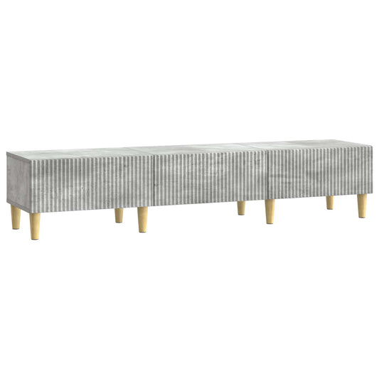 TV szekrény fiókkal Betonszürke 147 x 34,5 x 30 cm Szerelt Fa