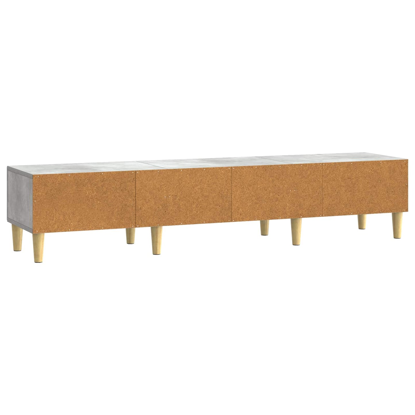 TV szekrény fiókkal Betonszürke 147 x 34,5 x 30 cm Szerelt Fa