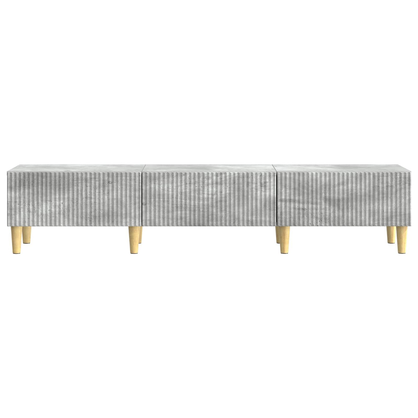 TV szekrény fiókkal Betonszürke 147 x 34,5 x 30 cm Szerelt Fa