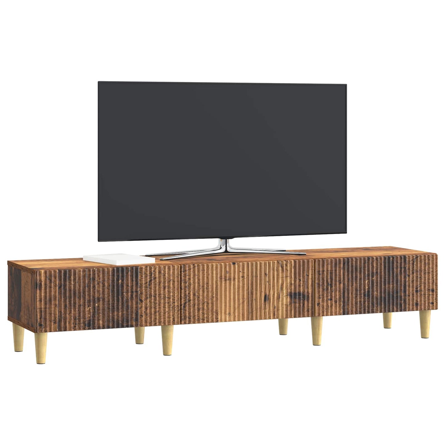 TV szekrény fiókkal Antik Fa 147 x 34,5 x 30 cm Szerelt Fa