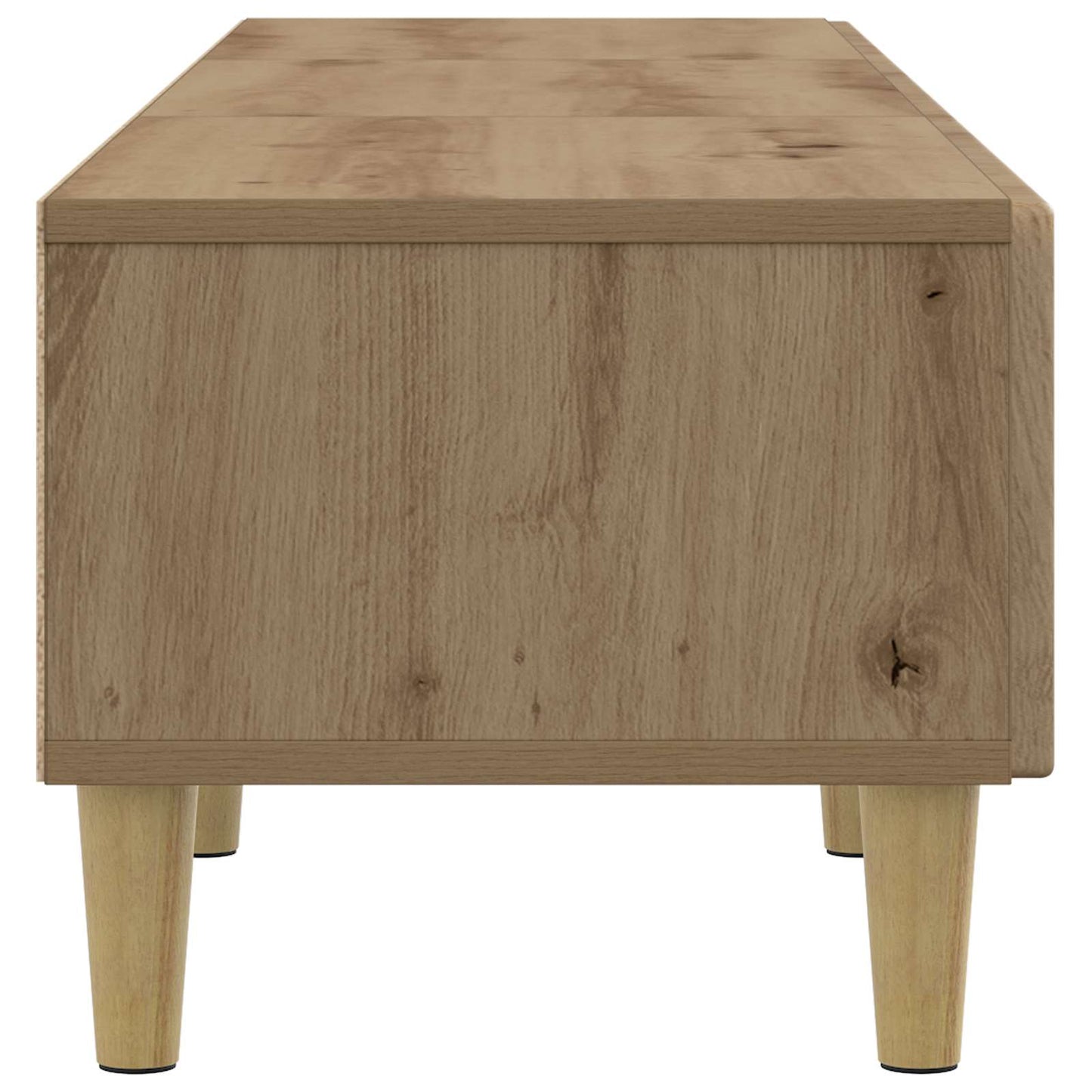 TV szekrény 147 x 34,5 x 30 cm Kézműves Tölgy Szerelt Fa