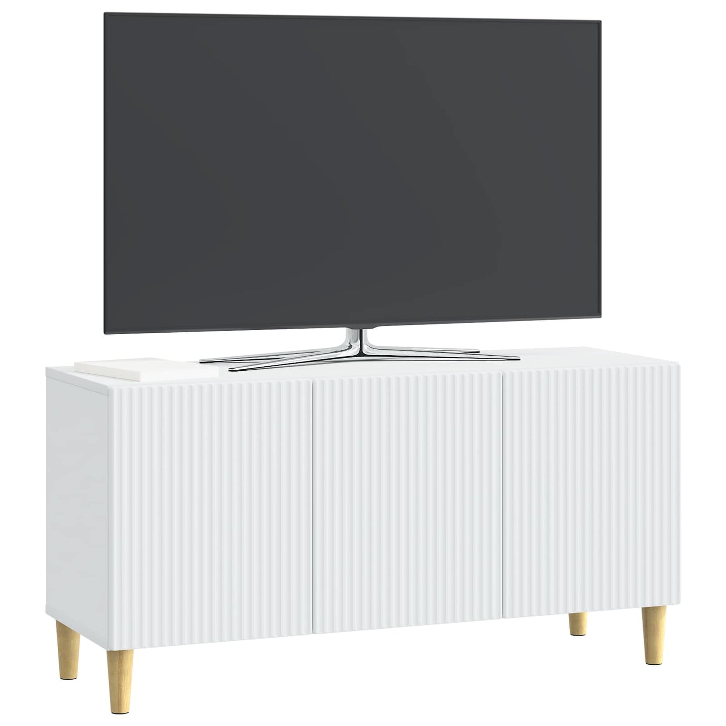 TV szekrény Fehér 99 x 34,5 x 50 cm Szerelt Fa