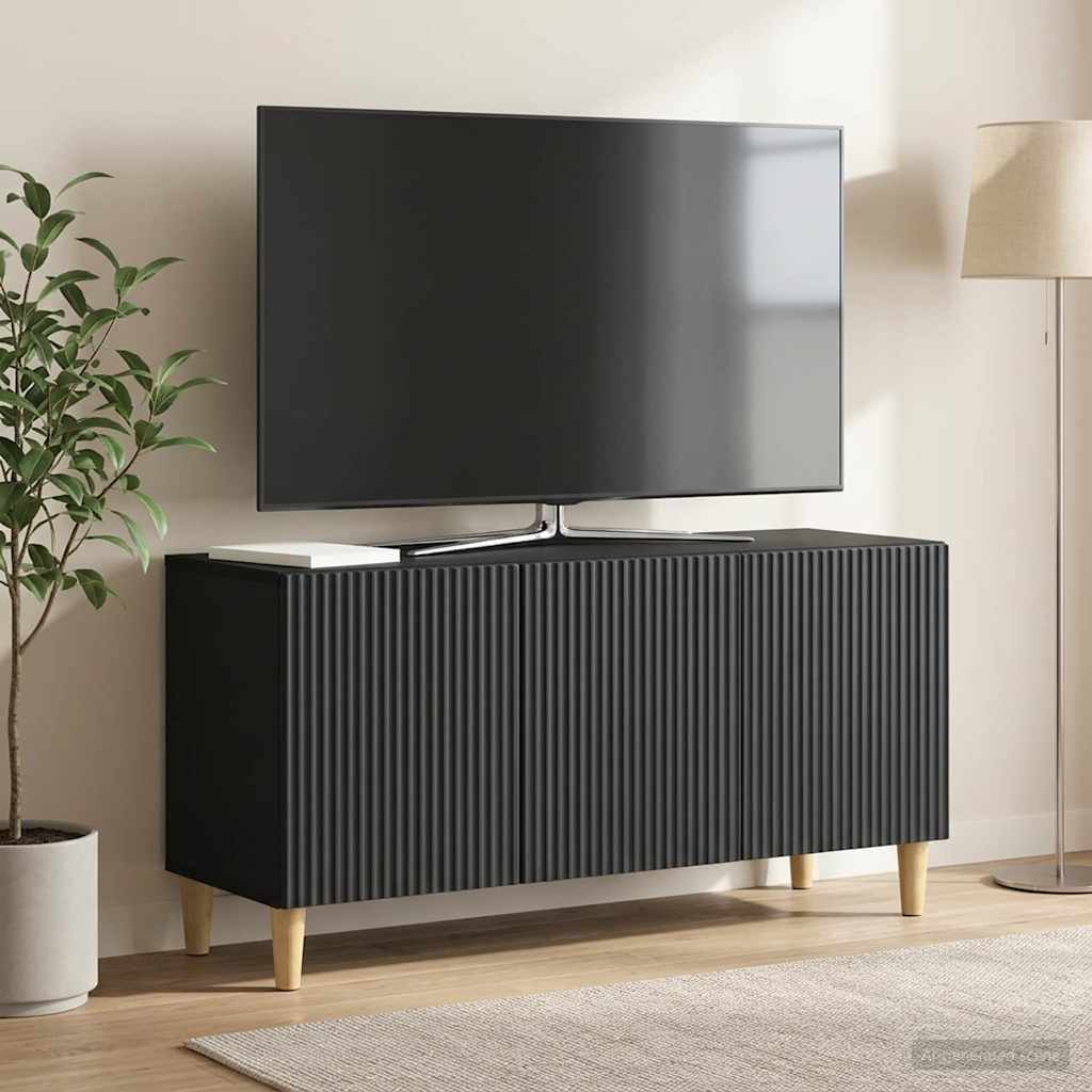 TV szekrény Fekete 99 x 34,5 x 50 cm Szerelt Fa