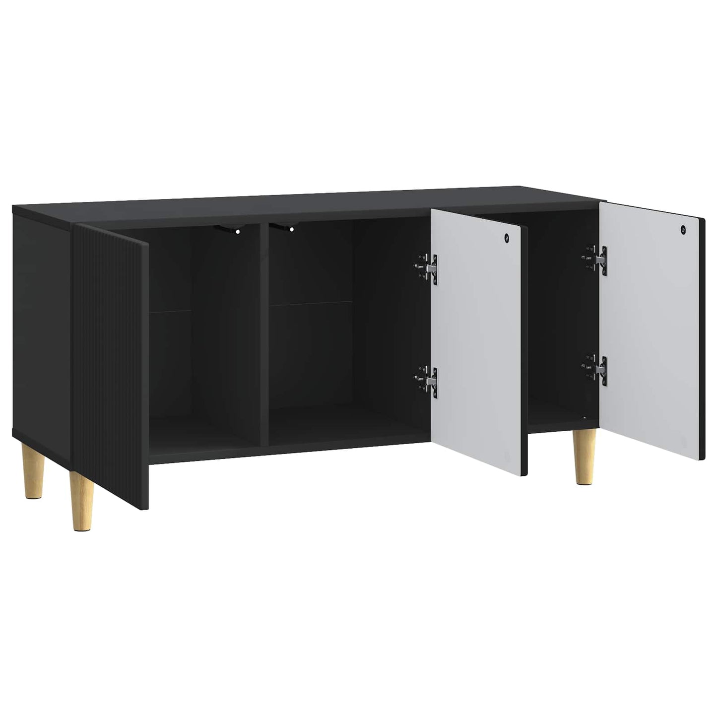 TV szekrény Fekete 99 x 34,5 x 50 cm Szerelt Fa