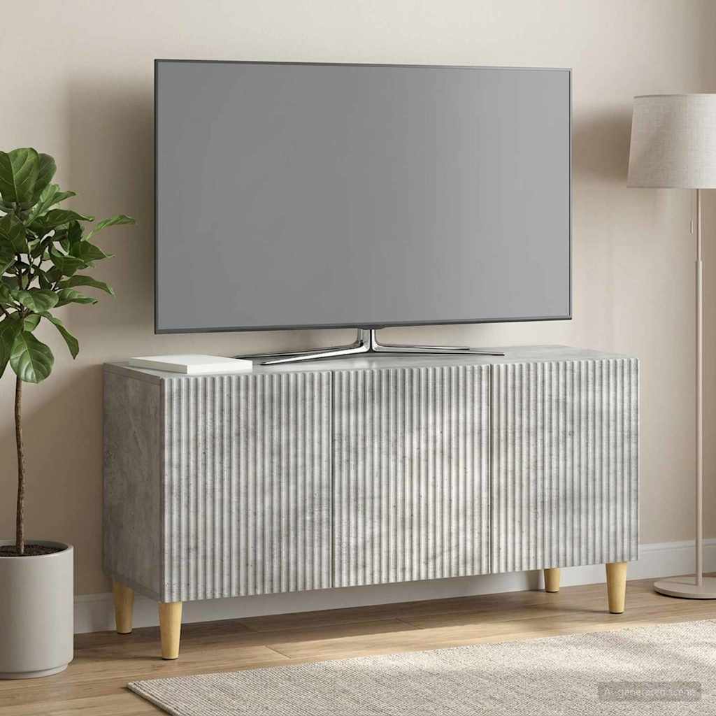 TV szekrény Betonszürke 99 x 34,5 x 50 cm Szerelt Fa