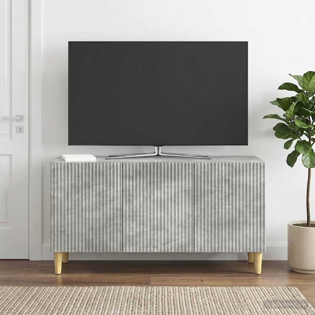 TV szekrény Betonszürke 99 x 34,5 x 50 cm Szerelt Fa