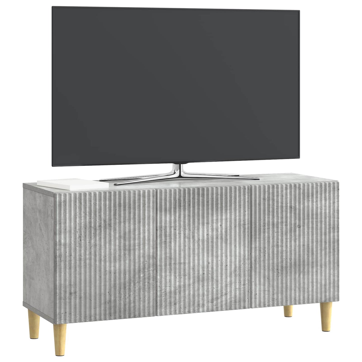 TV szekrény Betonszürke 99 x 34,5 x 50 cm Szerelt Fa