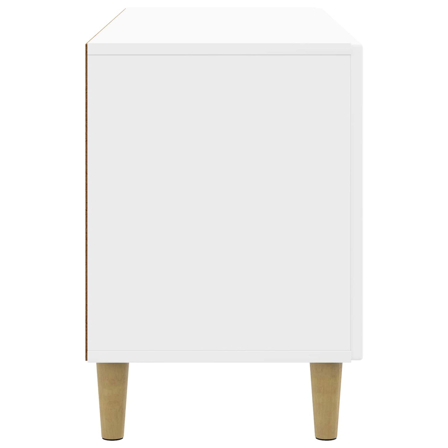 TV szekrény Magasfényű Fehér 99 x 34,5 x 50 cm Szerelt Fa