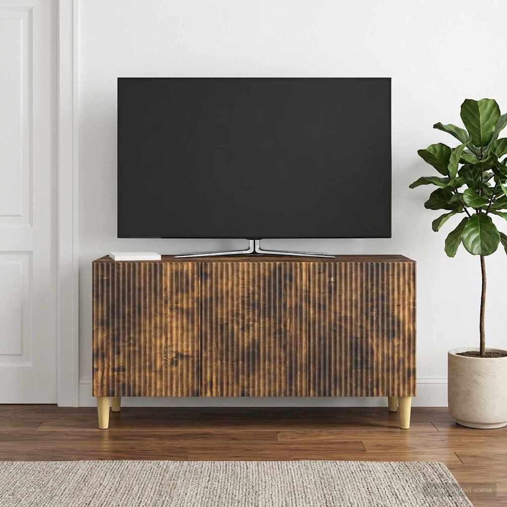 TV szekrény Füstös Tölgy 99 x 34,5 x 50 cm Szerelt Fa