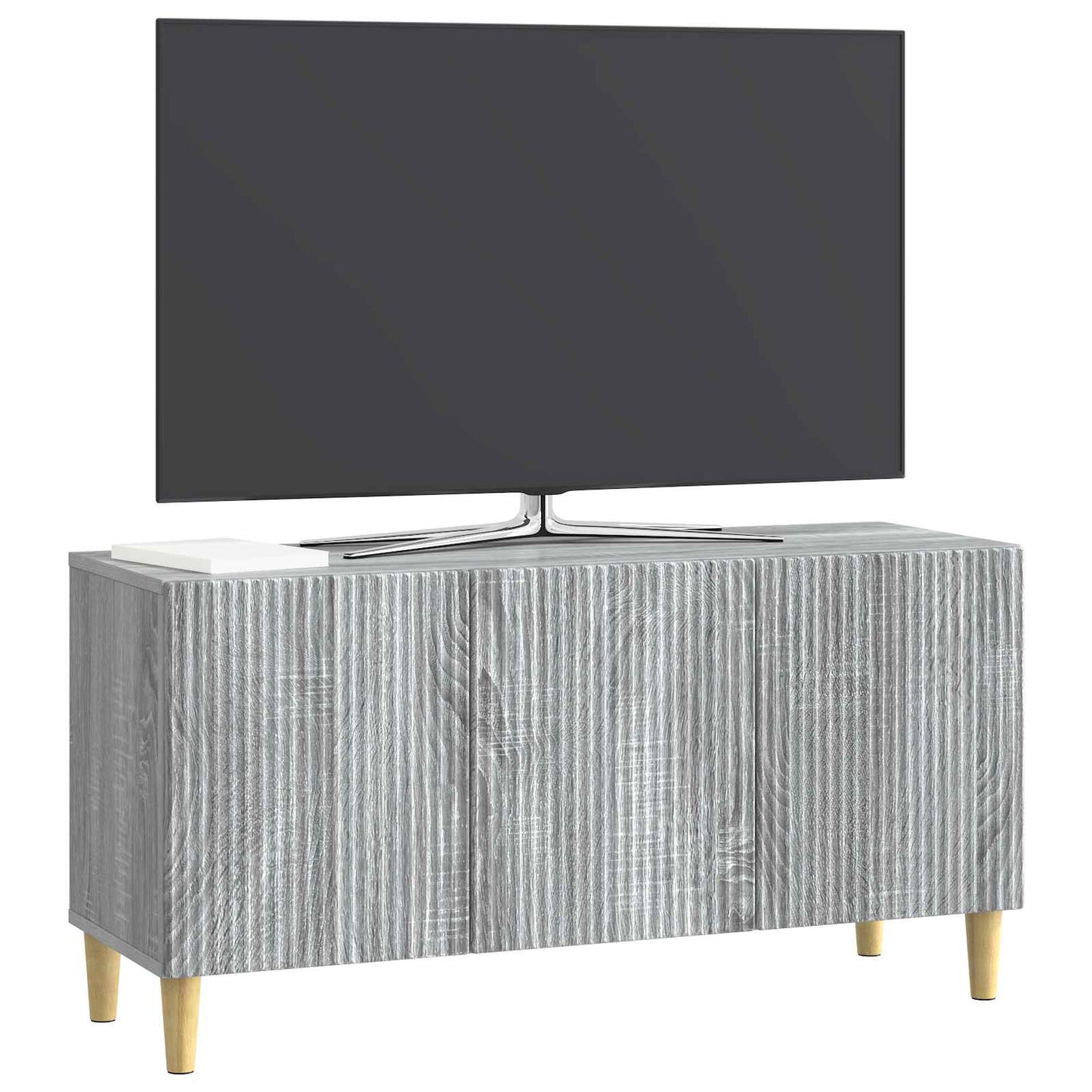 TV szekrény Szürke Sonoma 99 x 34,5 x 50 cm Szerelt Fa