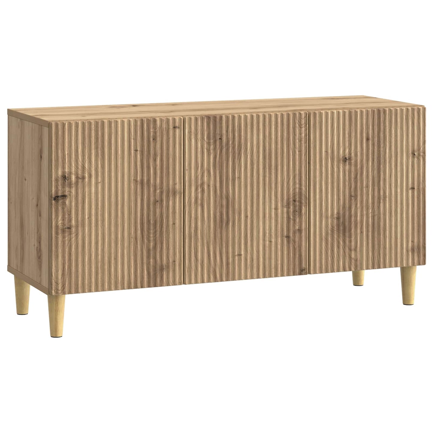 TV szekrény 99 x 34,5 x 50 cm Kézműves Tölgy Szerelt Fa