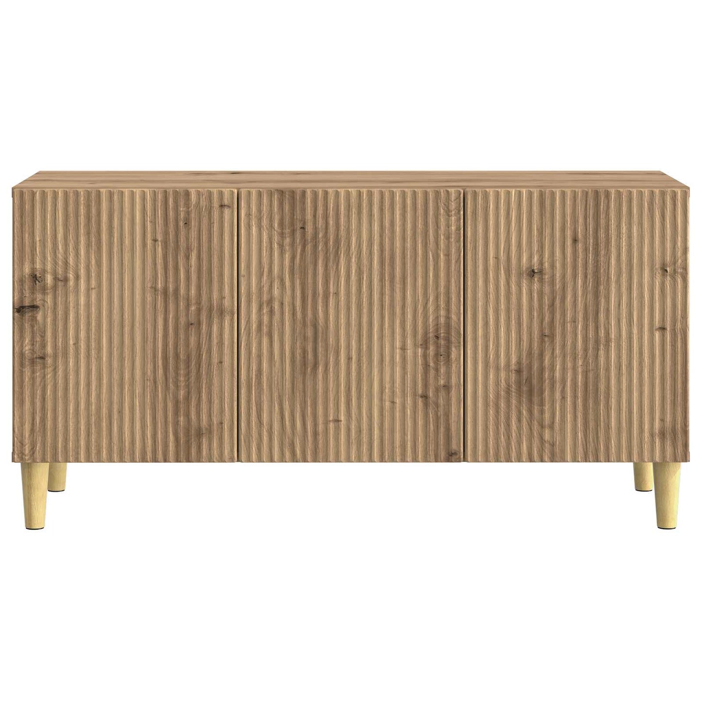 TV szekrény 99 x 34,5 x 50 cm Kézműves Tölgy Szerelt Fa
