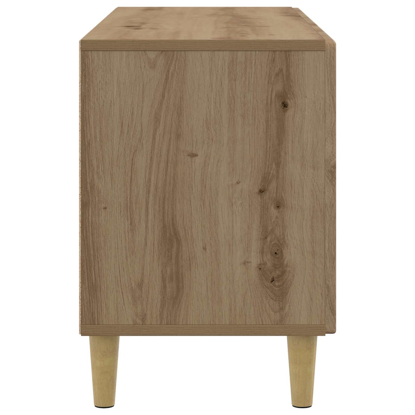 TV szekrény 99 x 34,5 x 50 cm Kézműves Tölgy Szerelt Fa