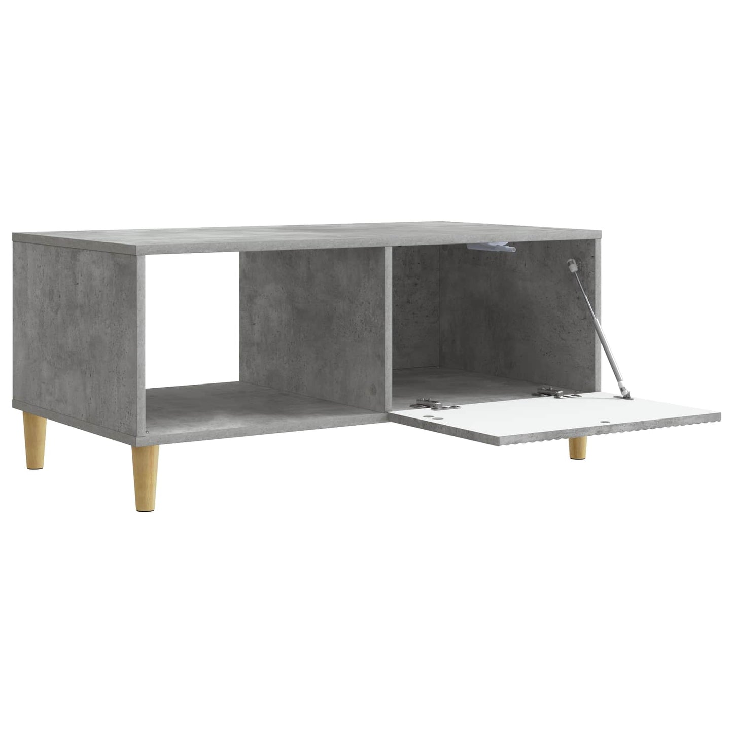 Dohányzóasztal Betonszürke 90 x 50 x 40 cm Szerelt Fa