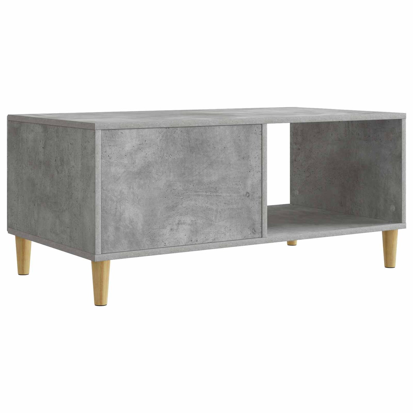 Dohányzóasztal Betonszürke 90 x 50 x 40 cm Szerelt Fa