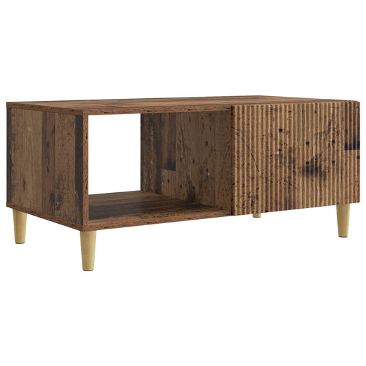 Dohányzóasztal Antik Fa 90 x 50 x 40 cm Szerelt Fa