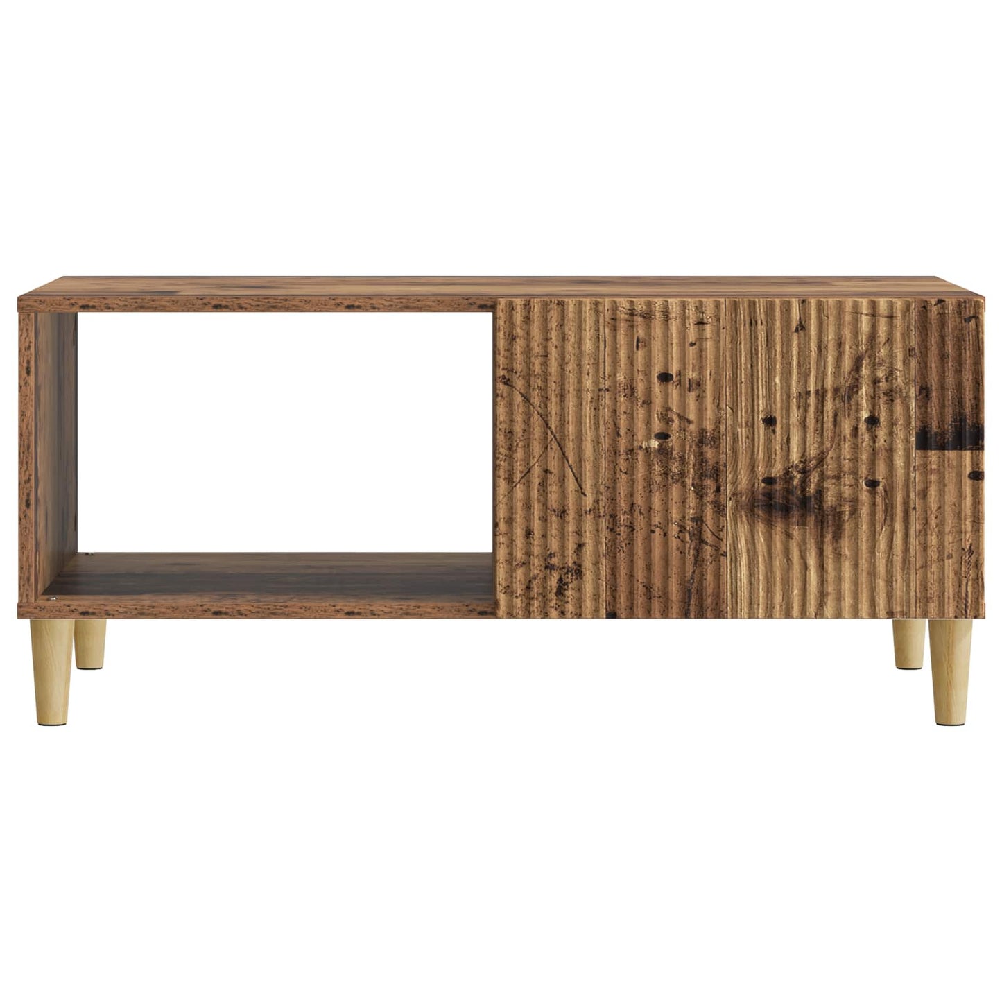 Dohányzóasztal Antik Fa 90 x 50 x 40 cm Szerelt Fa