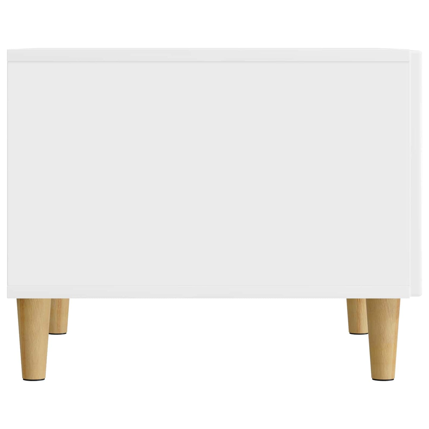 Dohányzóasztal Magasfényű Fehér 49 x 50 x 40 cm Szerelt Fa