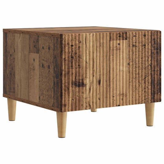 Dohányzóasztal fiókkal Antik Fa 49 x 50 x 40 cm Szerelt Fa