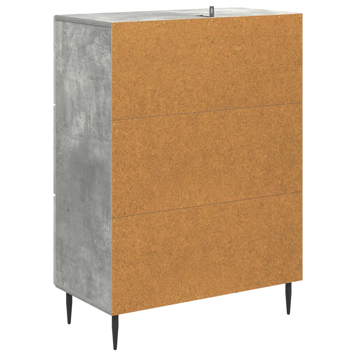 Fiókos szekrény Betonszürke 66 x 34,5 x 89,5 cm Szerelt Fa