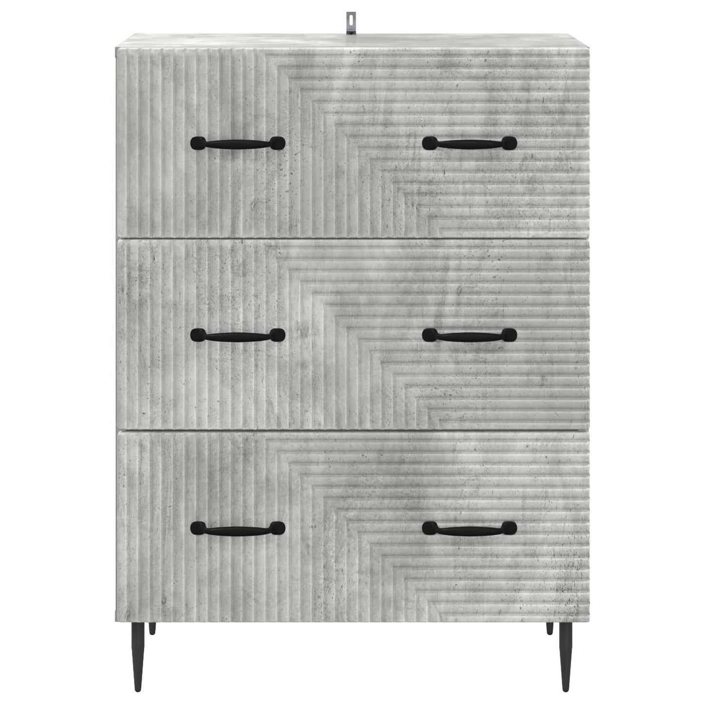 Fiókos szekrény Betonszürke 66 x 34,5 x 89,5 cm Szerelt Fa