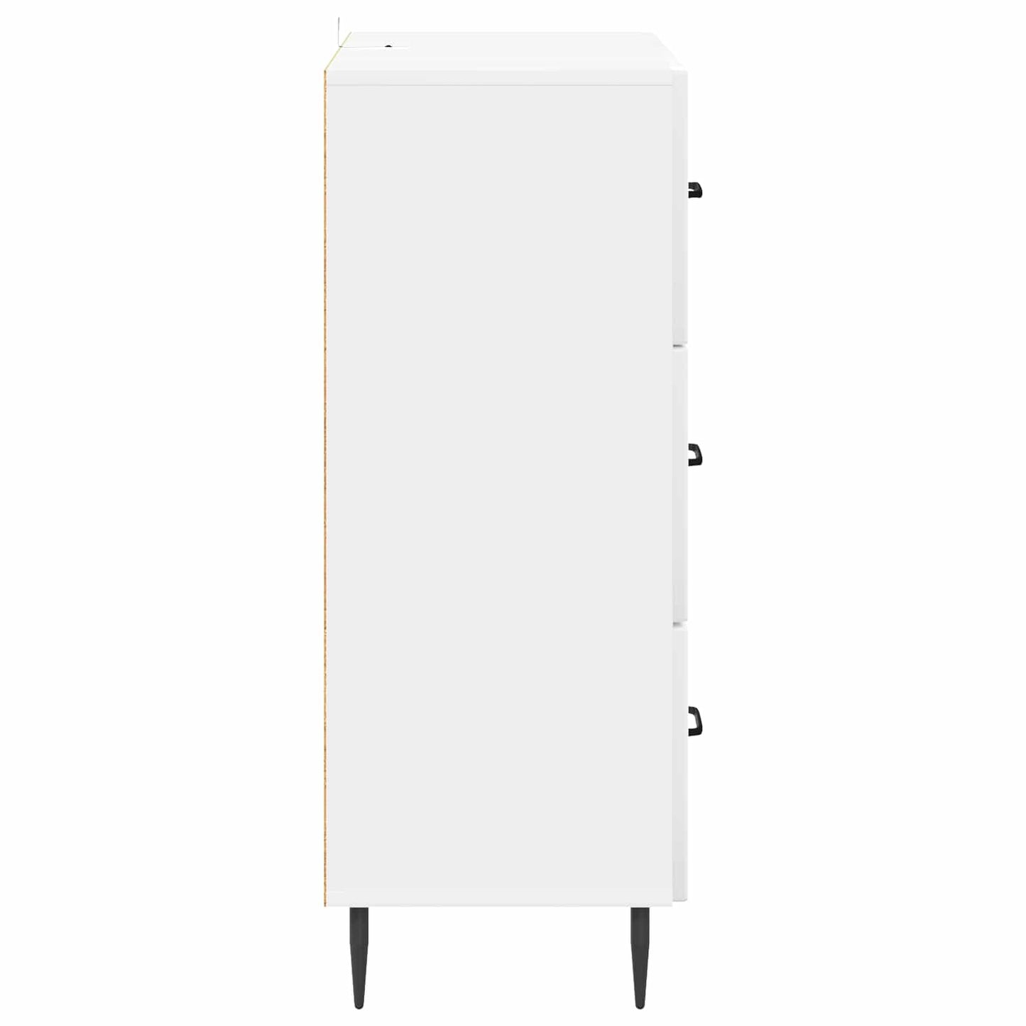 Fiókos szekrény Magasfényű Fehér 66 x 34,5 x 89,5 cm Szerelt Fa