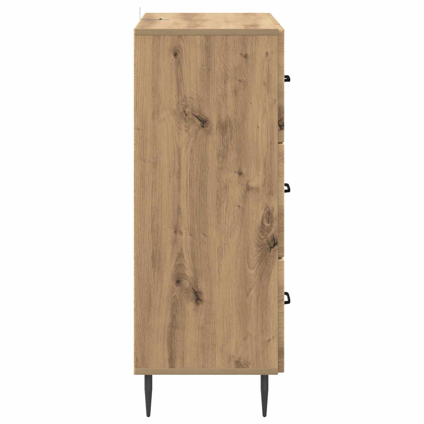 Fiókos szekrény 66 x 34,5 x 89,5 cm Szerelt Fa Kézműves Tölgy