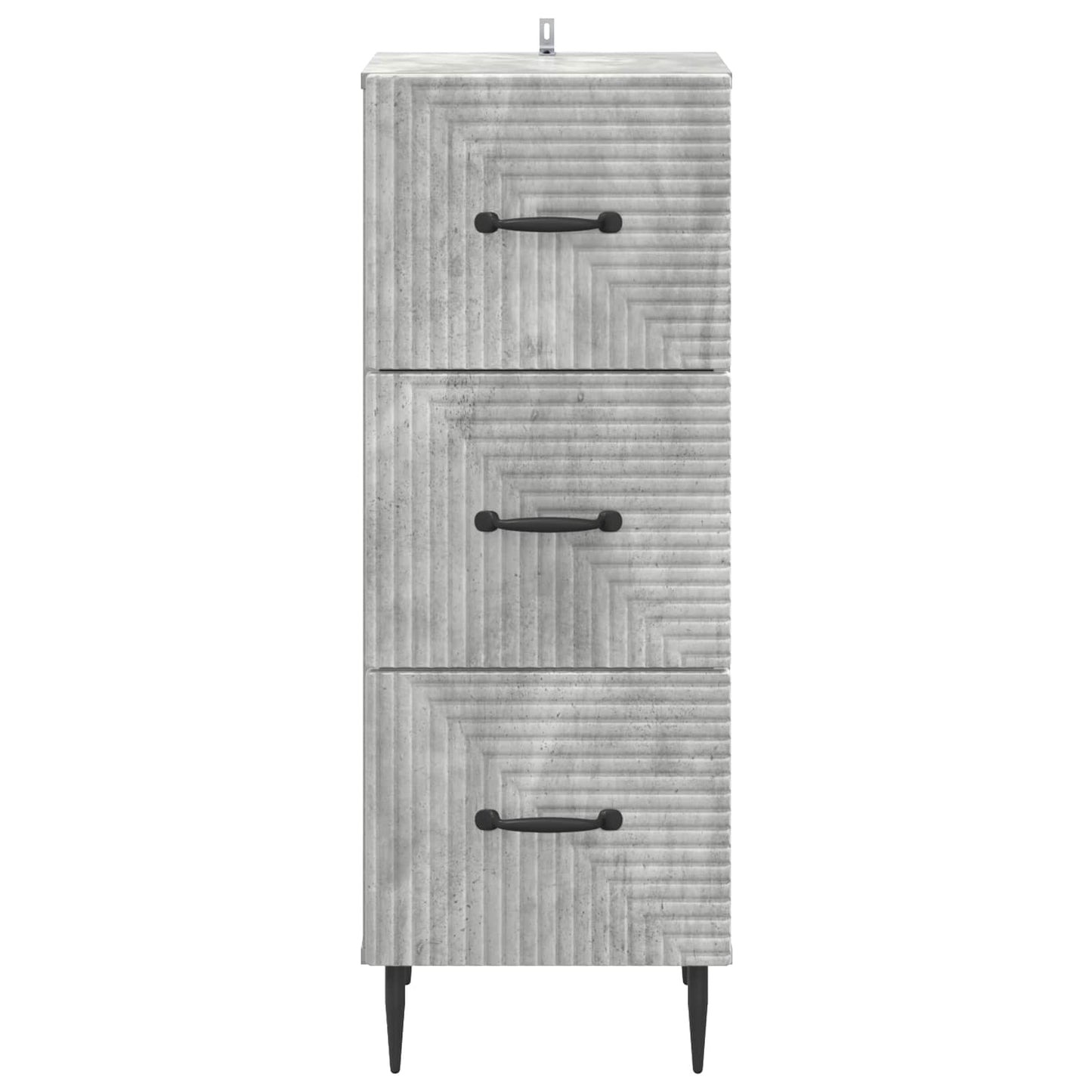 Fiókos szekrény Betonszürke 33 x 34,5 x 89,5 cm Szerelt Fa