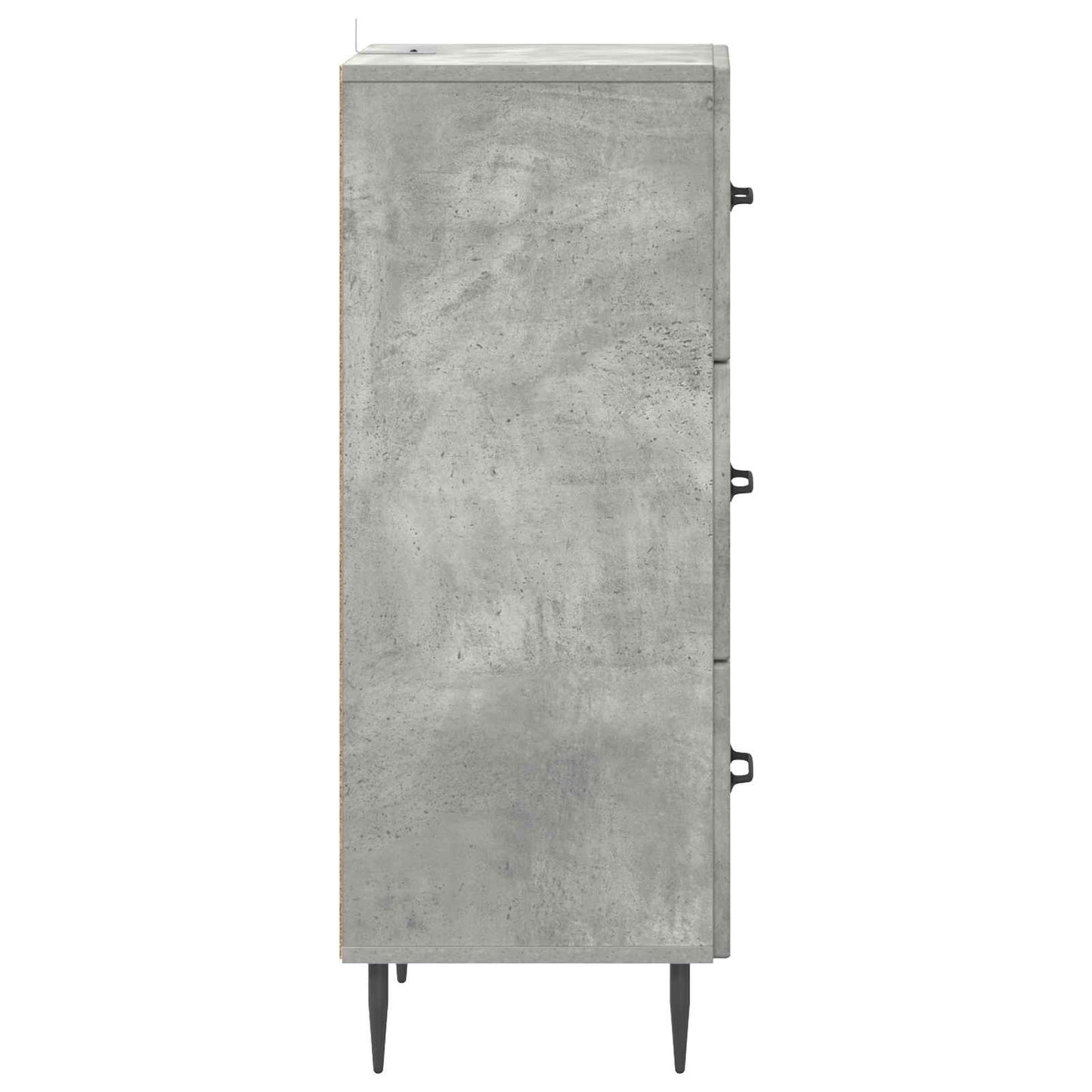 Fiókos szekrény Betonszürke 33 x 34,5 x 89,5 cm Szerelt Fa