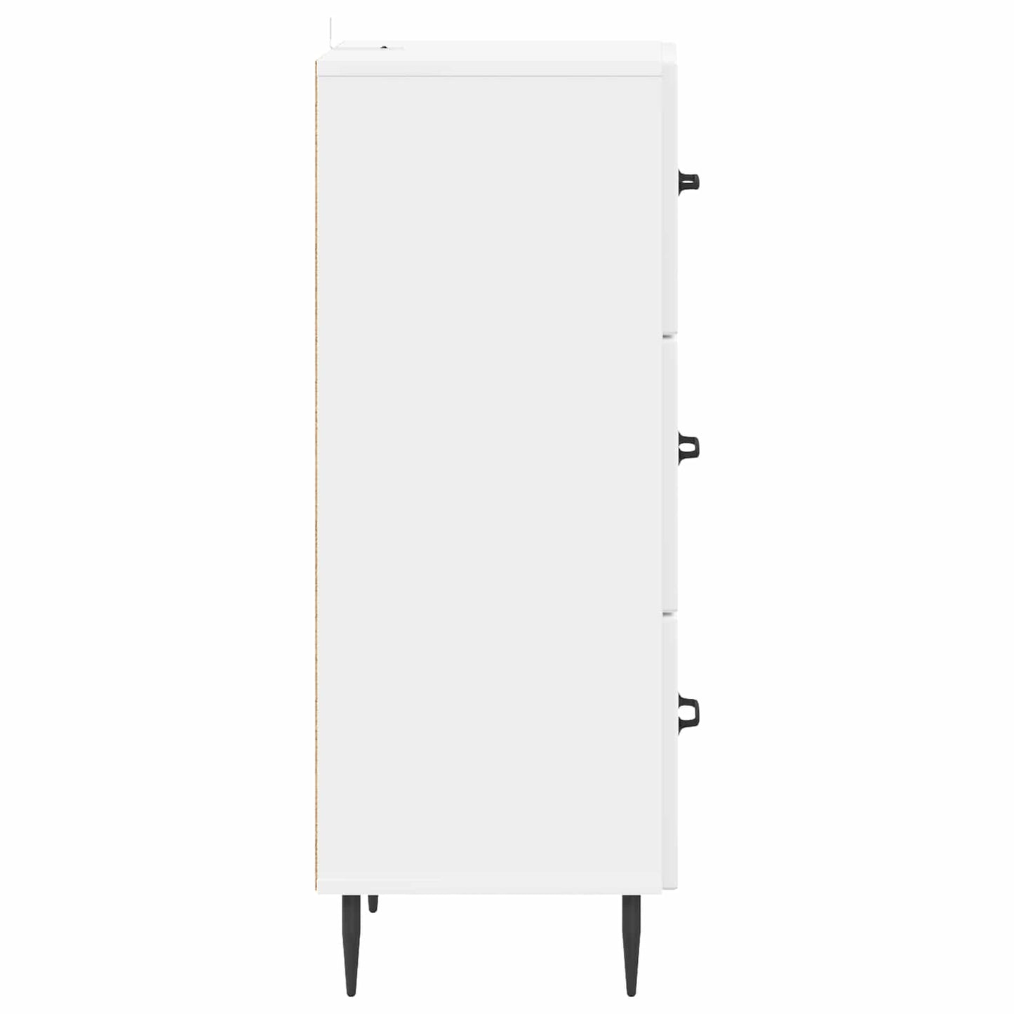 Fiókos szekrény Magasfényű Fehér 33 x 34,5 x 89,5 cm Szerelt Fa