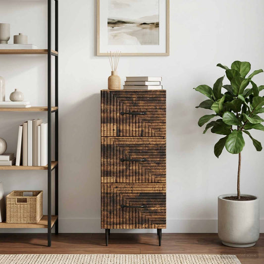 Fiókos szekrény Antik Fa 33 x 34,5 x 89,5 cm Szerelt Fa