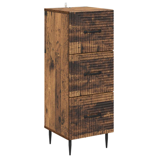 Fiókos szekrény Antik Fa 33 x 34,5 x 89,5 cm Szerelt Fa