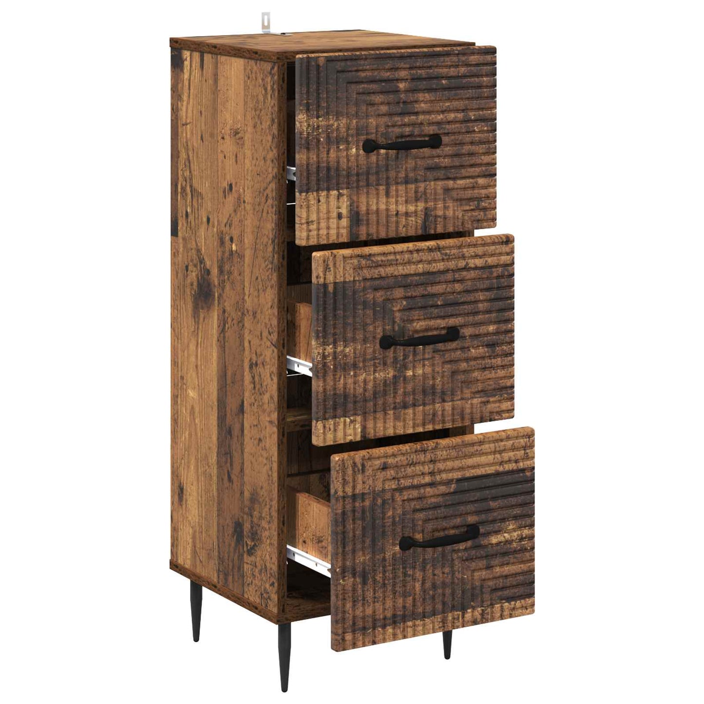 Fiókos szekrény Antik Fa 33 x 34,5 x 89,5 cm Szerelt Fa