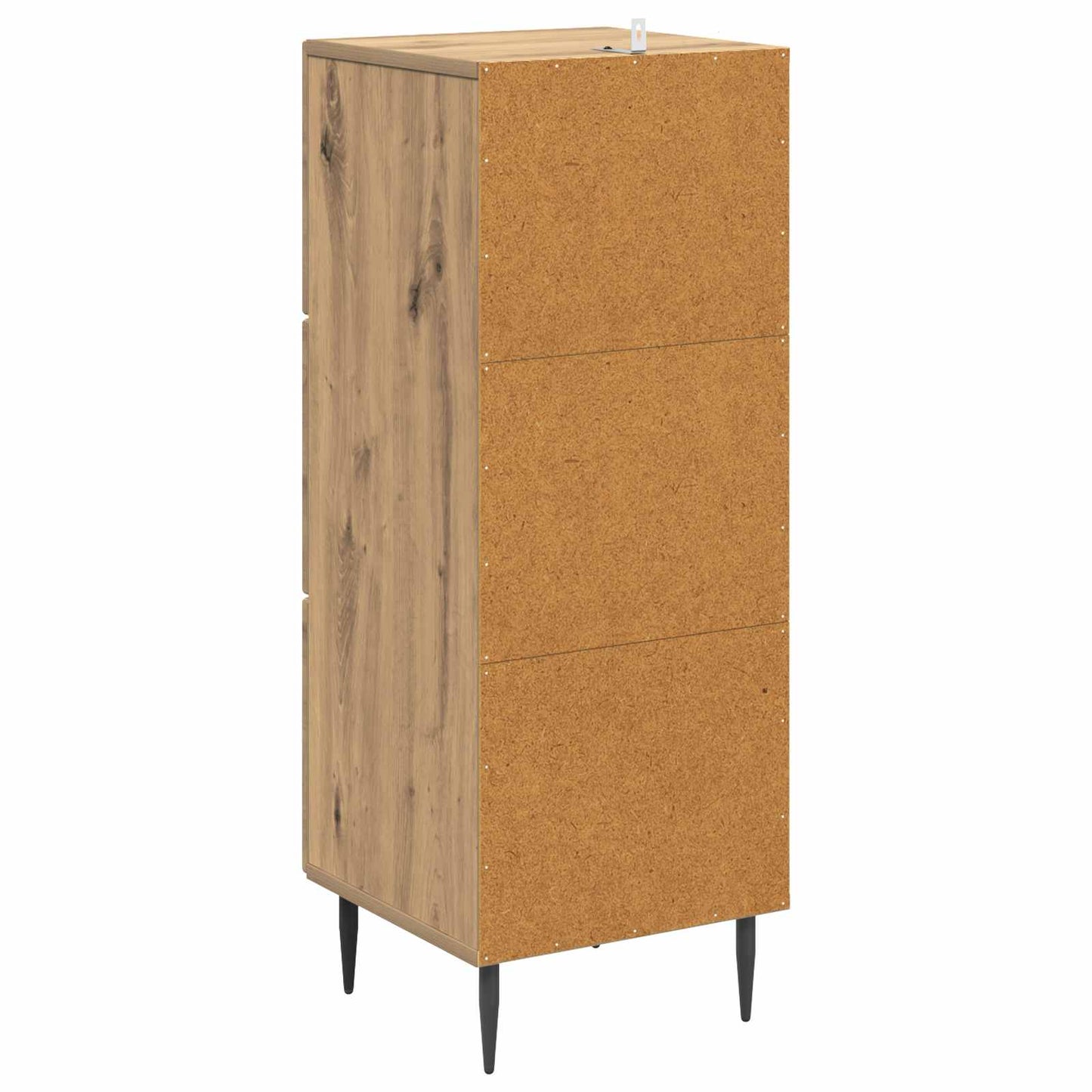 Fiókos szekrény 33 x 34,5 x 89,5 cm Szerelt Fa Kézműves Tölgy