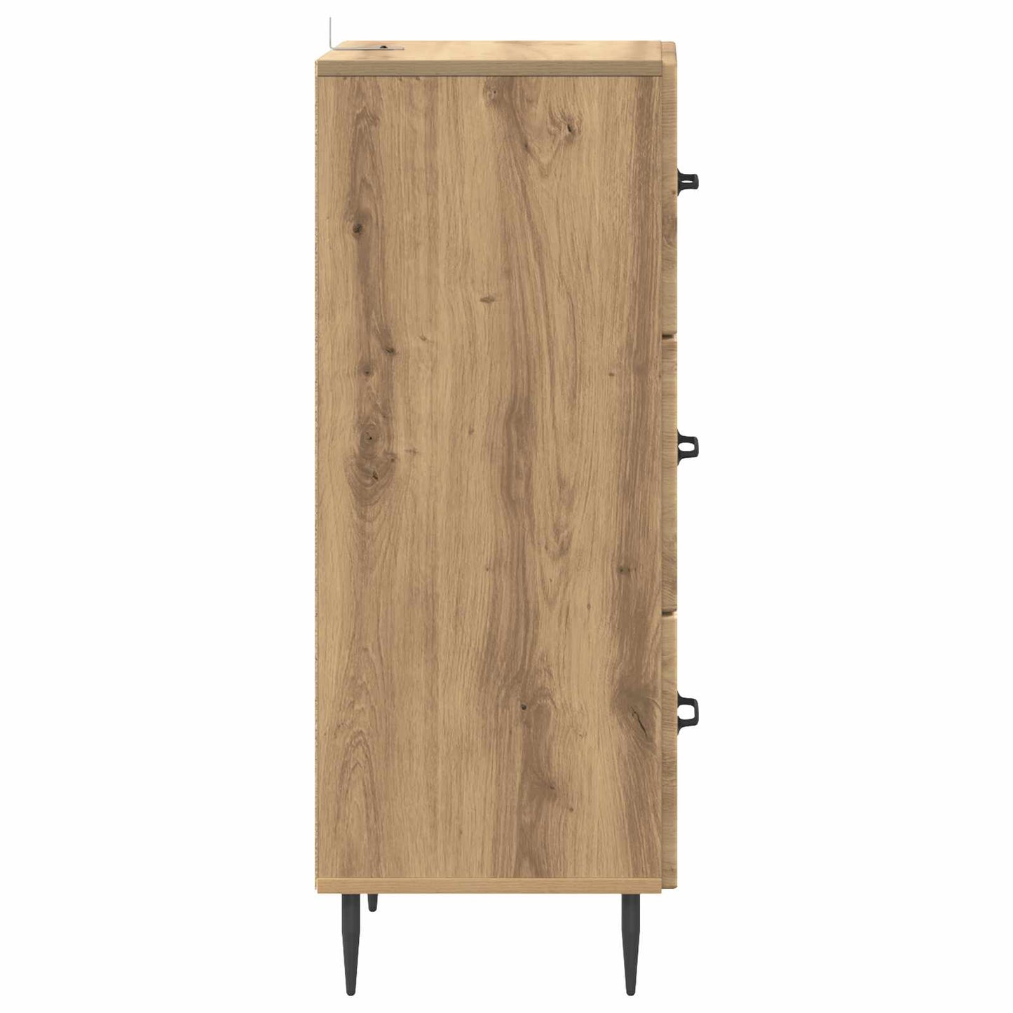 Fiókos szekrény 33 x 34,5 x 89,5 cm Szerelt Fa Kézműves Tölgy