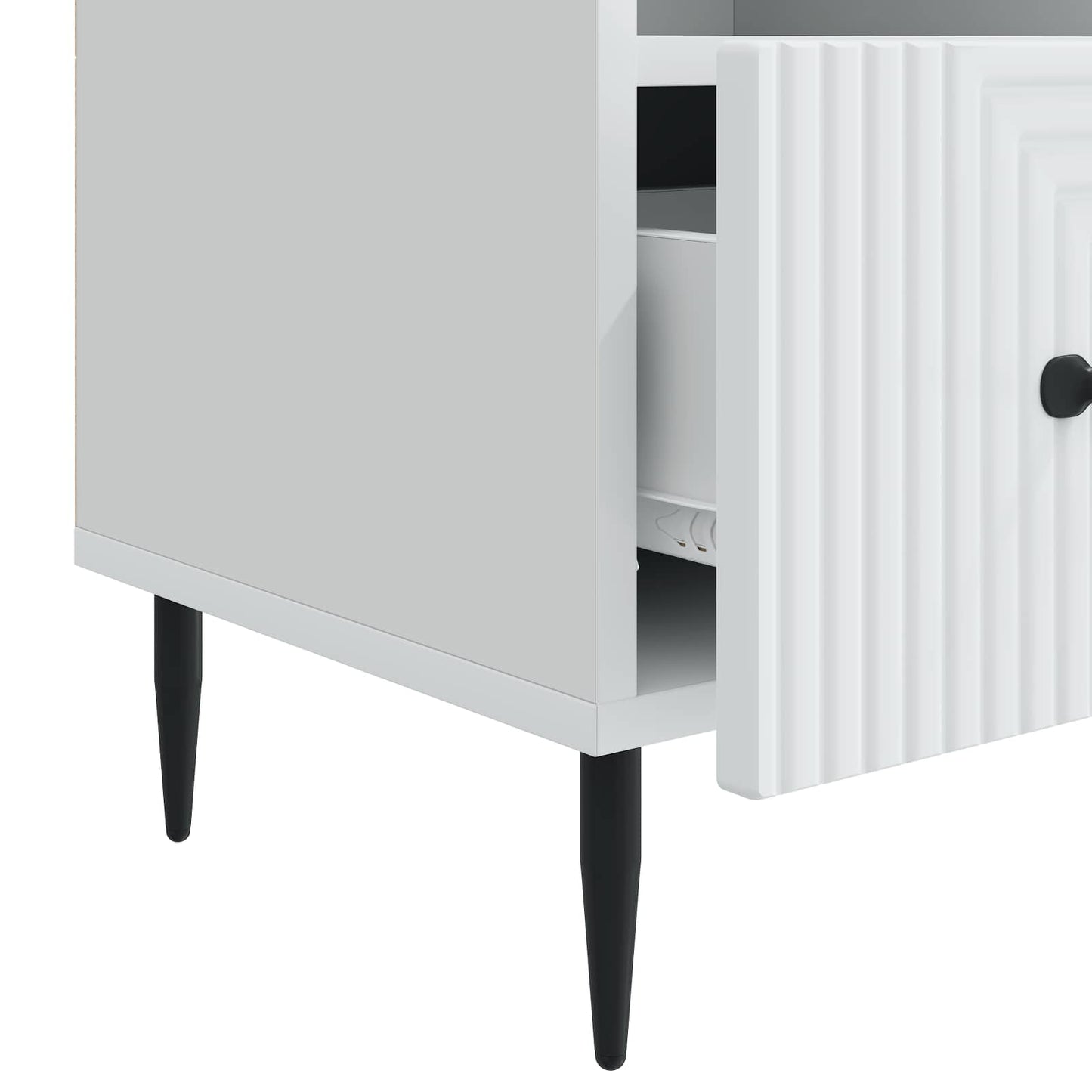 TV szekrény fiókkal Fehér 102 x 34,5 x 50 cm Szerelt Fa